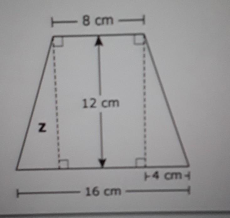 What is the area, in square centimeters, of triangle Z?​-example-1