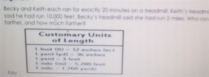 Becky and Keith run for exactly 20 minutes on a treadmill keith's treadmill said he-example-1