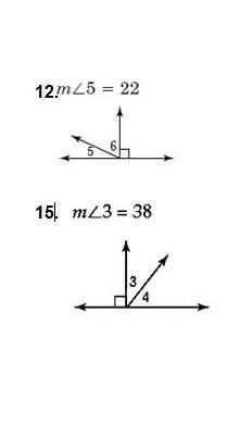 Find the measure of each number angle: ​-example-1