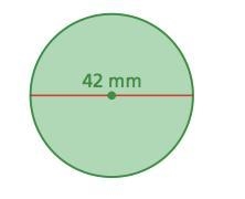 Find the area of the circle to the nearest whole number, if necessary.-example-1