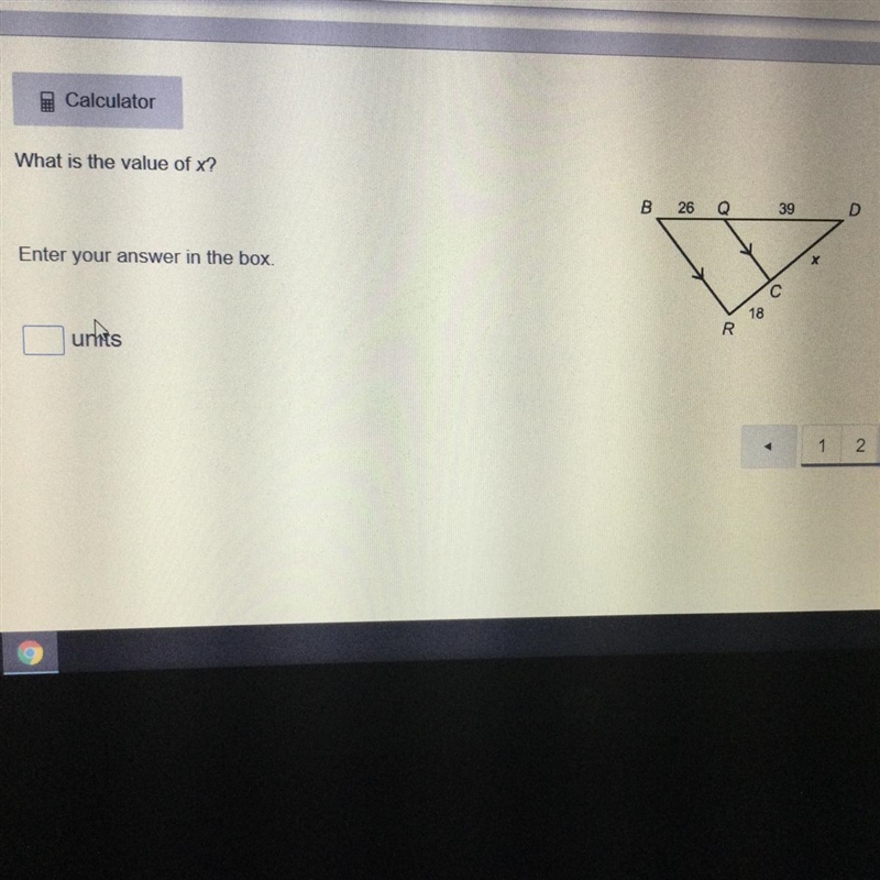 What is the value of x? Enter your answer in the box.-example-1