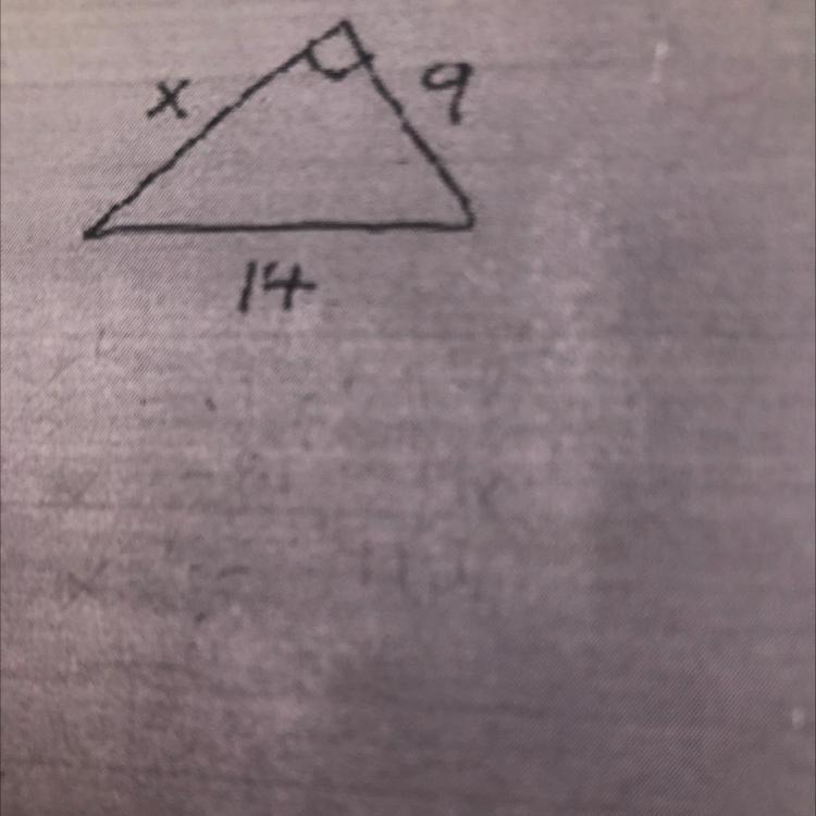 Use the Phythagorean theorem to find the length of the third side-example-1