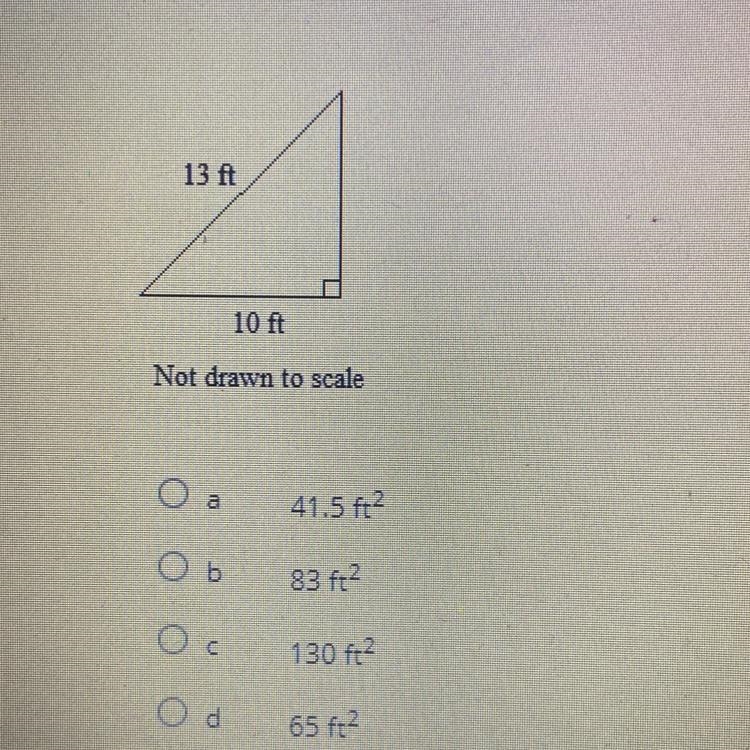 Find the area of the triangle below.-example-1