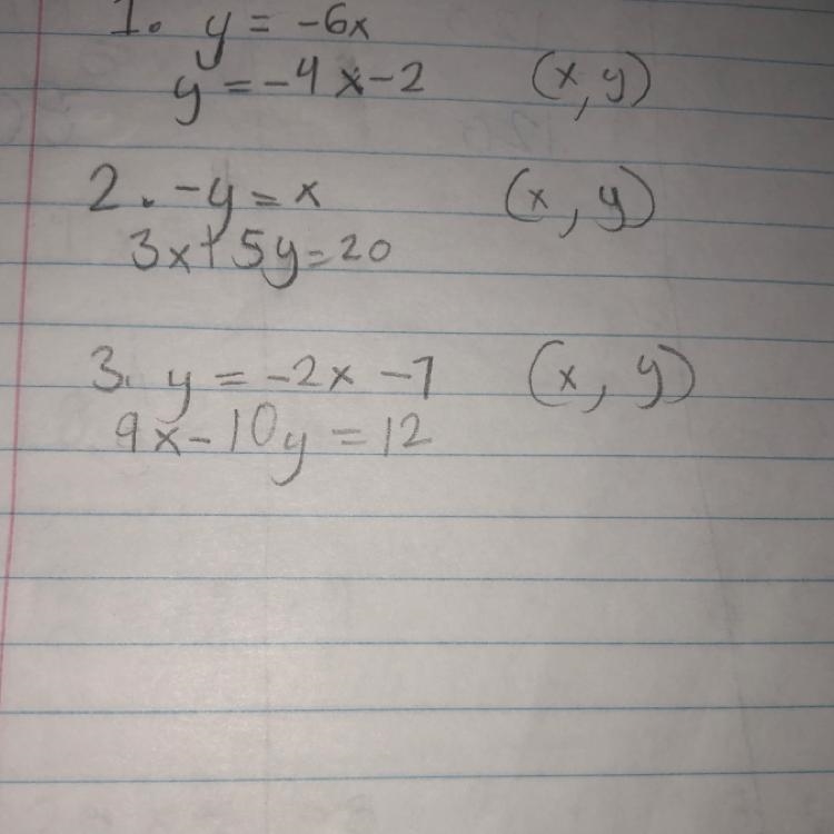 Does anyone know how to do this by solving with substitution-example-1