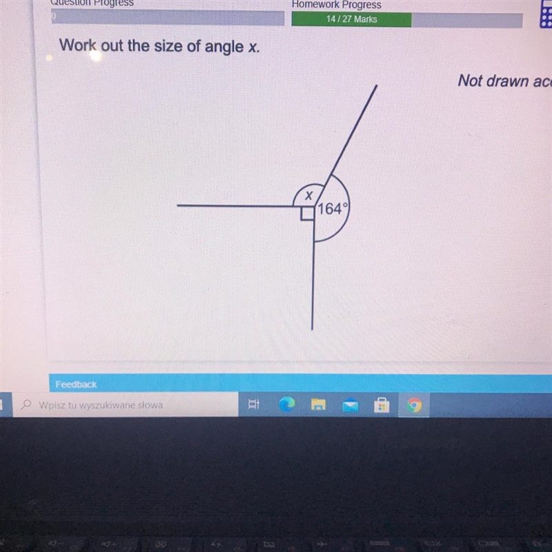 Work out size of Angle x-example-1