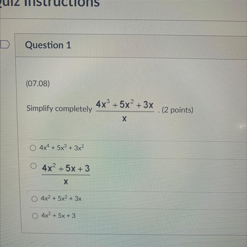 Simplify completely 4x + 5x2 + 3x х HELPPPP PLEASE-example-1