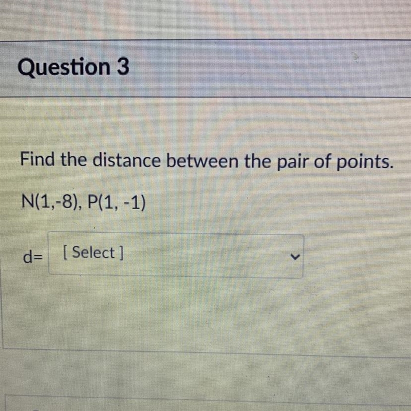 Find the distance between the pair of points.-example-1