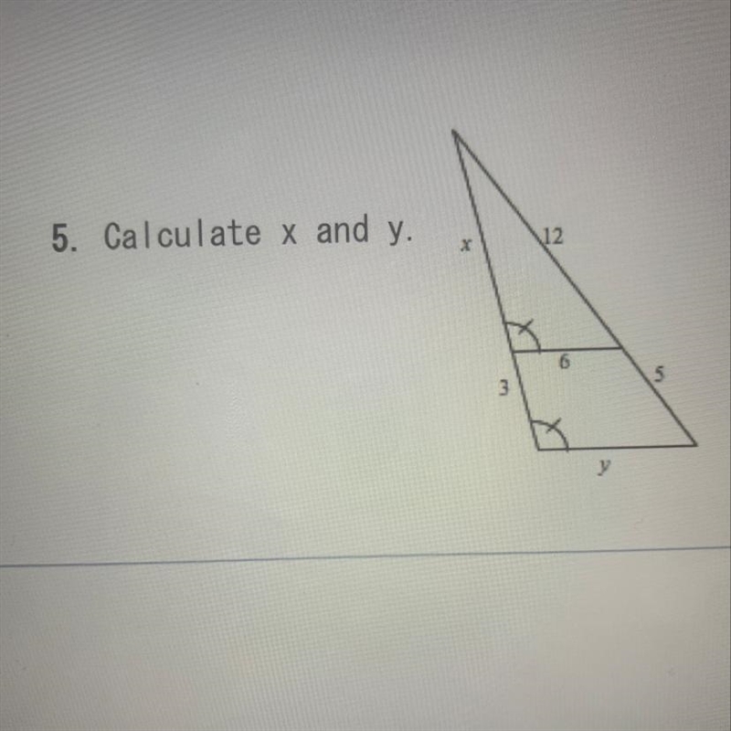 5. Calculate x and y.-example-1