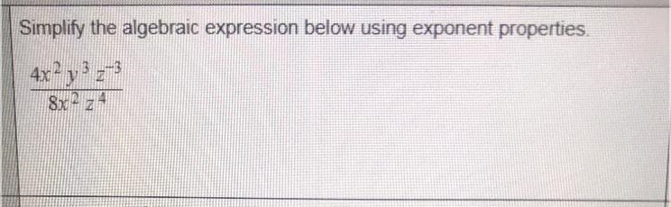 Simplify the algebraic expression!!-example-1