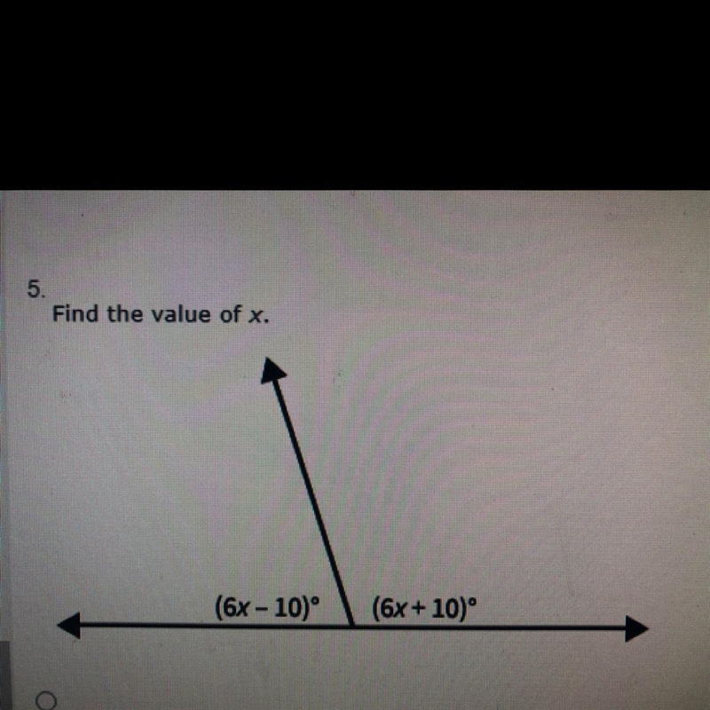 Find value of x A.)46 B.)80 C.)15 D.) 26-example-1