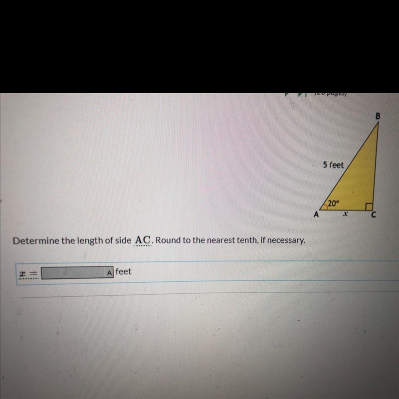 Find the length of side AC. Round to the nearest tenth-example-1