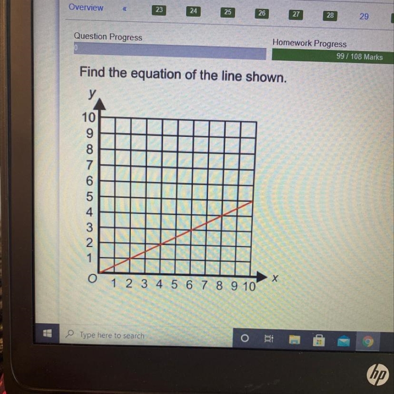 Find the equation of the line shown. (Please help me)-example-1