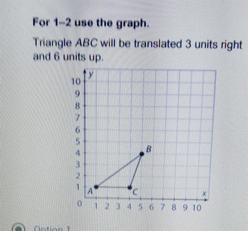 Write the coordinate rule to describe The translasion​-example-1