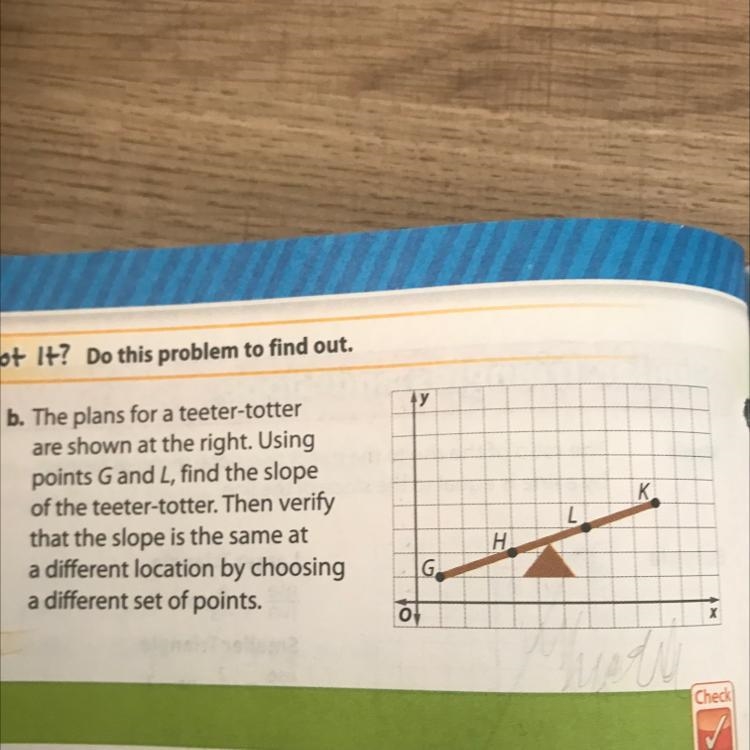 Got It? Do this problem to find out. y K b. The plans for a teeter-totter are shown-example-1