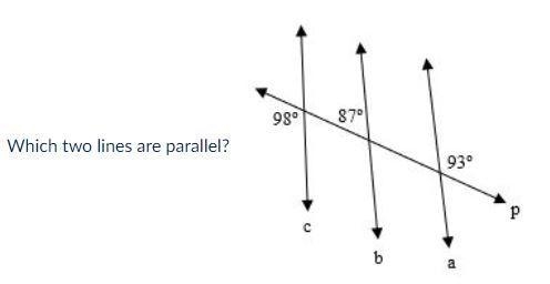 HELP PLZ DUE IN 30 MIN A. none B. b // c C. a // c D. a // b-example-1