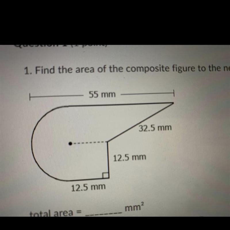 Find the area of the composite figure to the nearest hundredth.-example-1