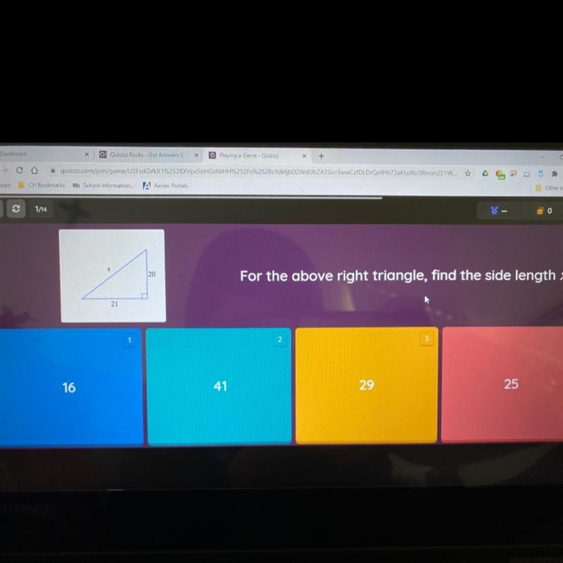 For the above right triangle, find the side length x-example-1