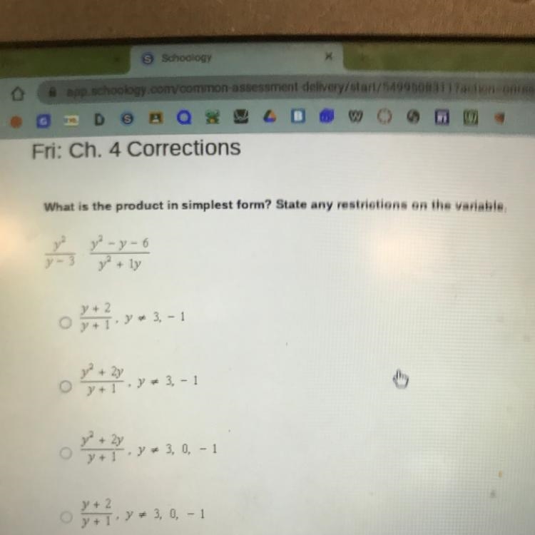 What is the product in simplest form? State any restrictions on the variable. Is it-example-1