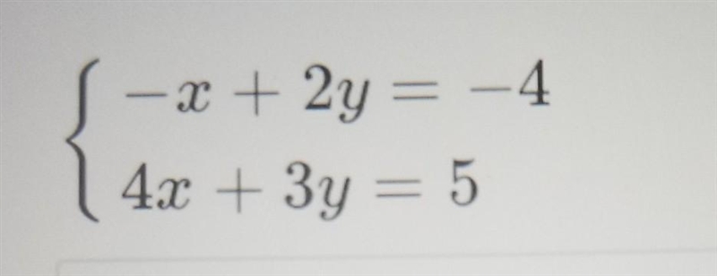 Solve the system of equations without graphing. Show your reasoning. Literally help-example-1