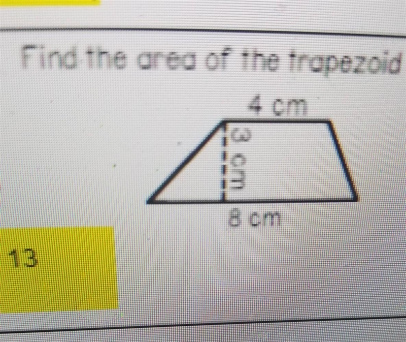 Find the area of the trapezoid below​-example-1