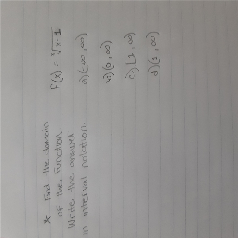 Find the domain of the function. Write the answer in interval notation.-example-1