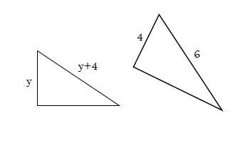 Given the triangles are similar, find y.-example-1