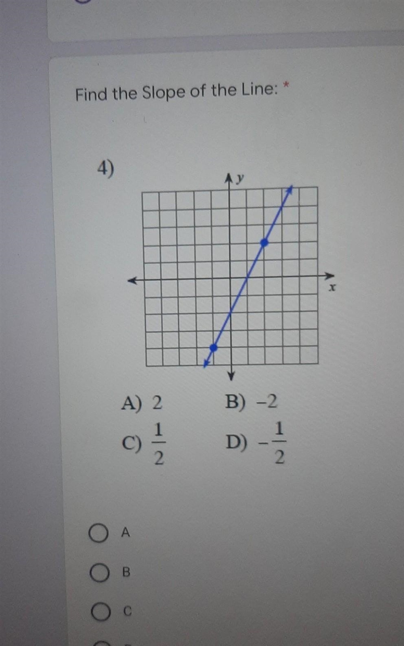 Find the slope of the line​-example-1