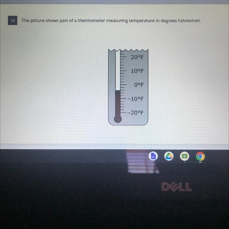 What is the temperature, in degrees Fahrenheit, shown on the thermometer to the nearest-example-1