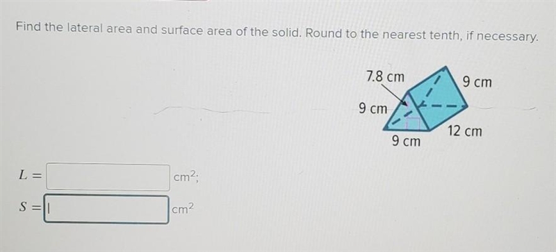 What is the lateral and surface area? ​-example-1