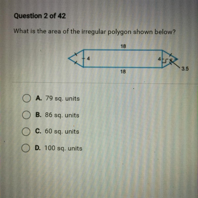 What is the area of the irregular polygon shown below?-example-1