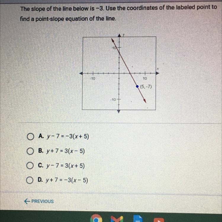 Help! The slope of the line below is -3.-example-1