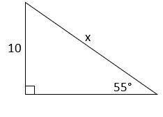 Solve for x. Round your answer to the nearest tenth. (one decimal place) x=??-example-1