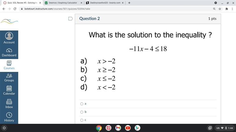 What is the solution to the inequality-example-1