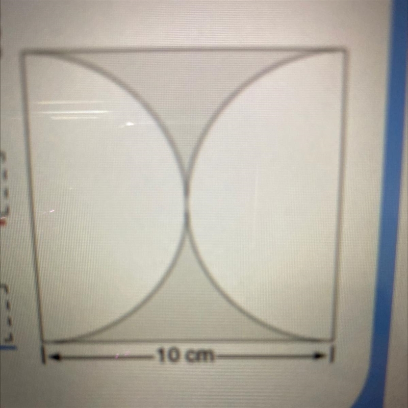 Can someone please help me find the area of this semi circle plz-example-1