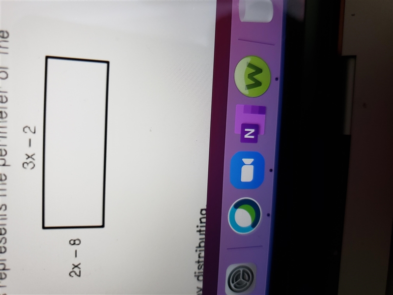 Which of the following expressions represents the perimeter of the figure? A. 5x-10. B-example-1