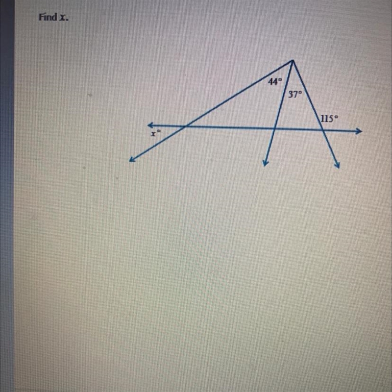 Find x. Pls I need help could you help me-example-1