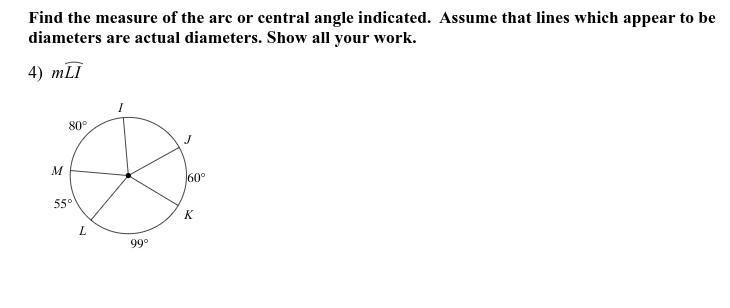 DO NOT ANSWER WITH BITLY LINKS! Find the measure of the arc or central angle indicated-example-1