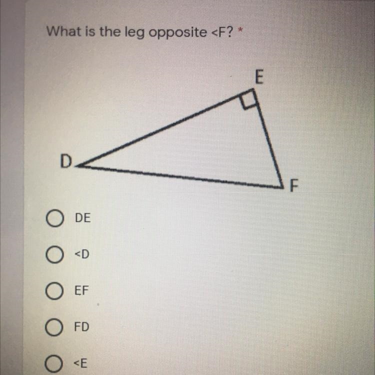 What is the leg opposite-example-1