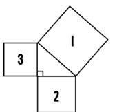 If the area of square 3 is 80 cm² and thee area of square 2 is 100 cm², what is the-example-1