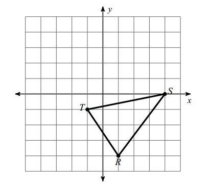 If △RST is translated left 2 and down 1 then reflected over the x-axis, what are the-example-1