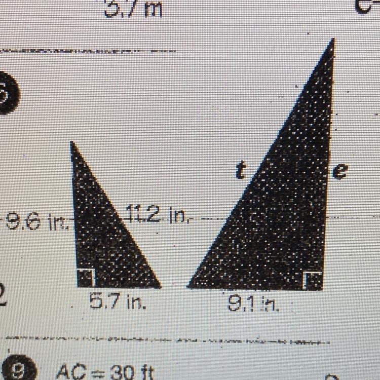 Please help! will do anything!! find t and e-example-1