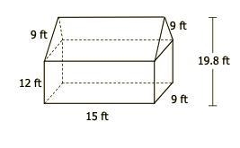 Find the surface area of the house. Remember that inside pieces don't count. Here-example-1