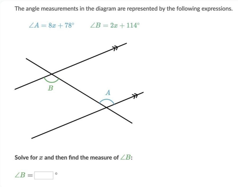 The angle measurements in the diagram are represented by the following expressions-example-1