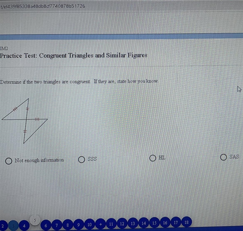 Determine if the two triangles are congruent.-example-1