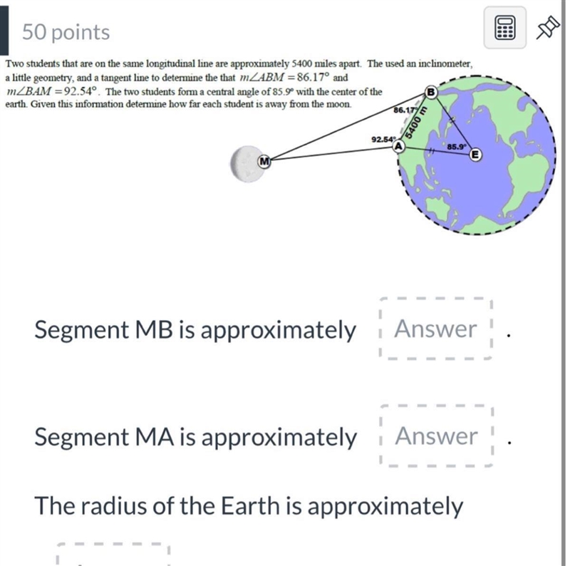 Advanced Mathematical Decision Making...... Segment MB is approximately ___ Segment-example-1