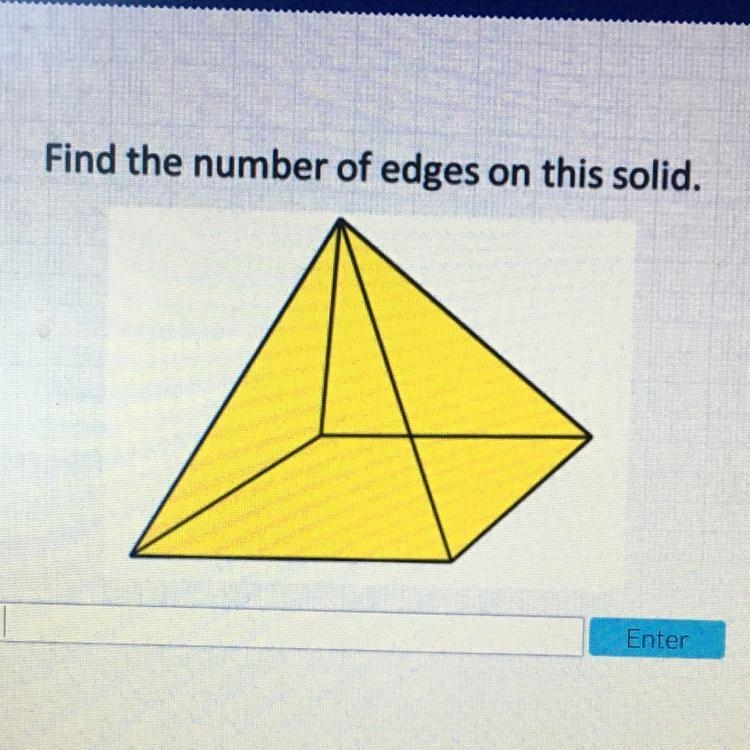 PLEASE HELP Find the number of edges on this solid-example-1