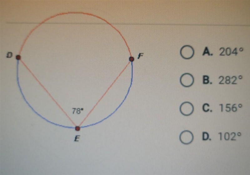 What is the measure of arc DEF?​-example-1