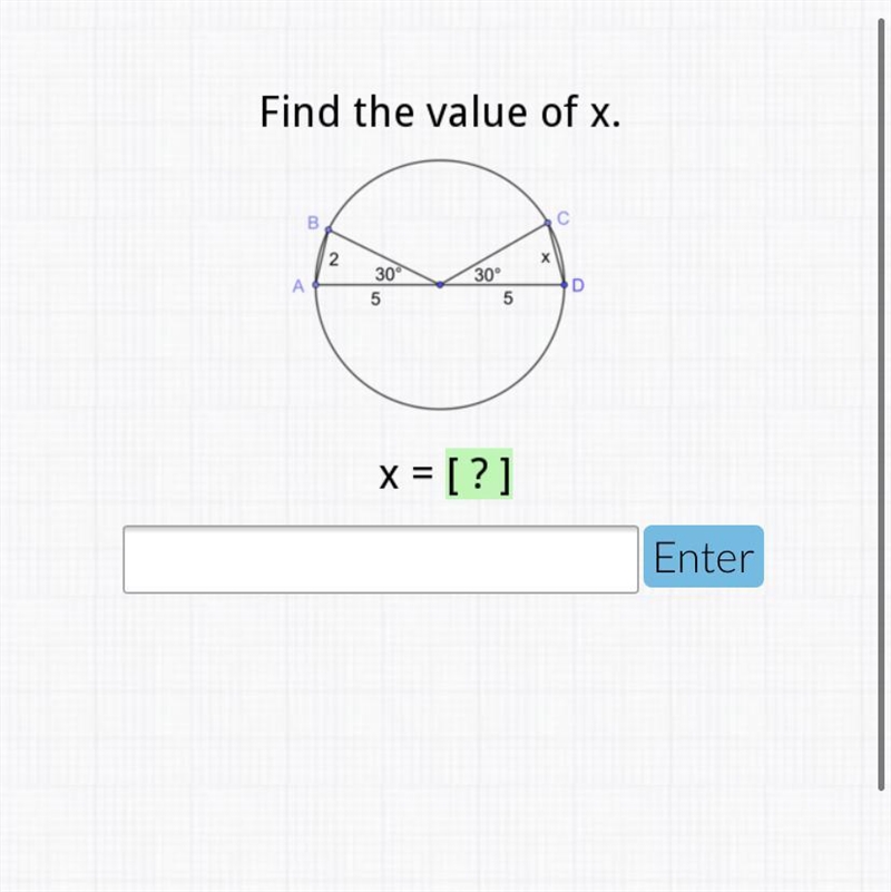 Find the value of x.-example-1