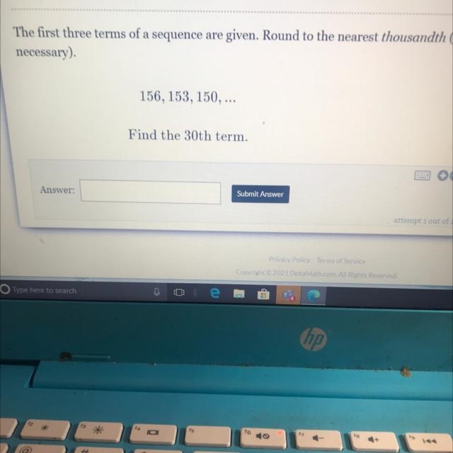 The first three terms of a sequence are given. Round to the nearest thousandth (if-example-1