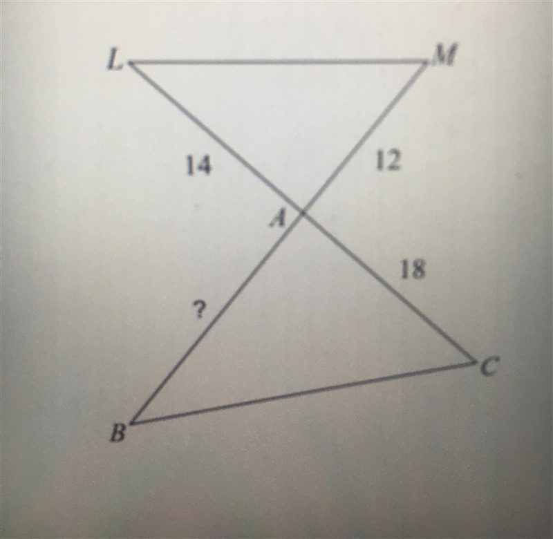 Find the missing length. The triangles are similar. Can someone help me? Need to show-example-1